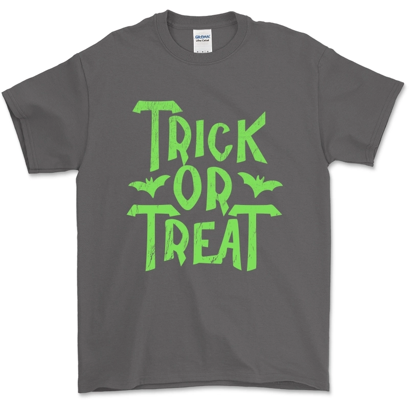 Trick or Treat T Shirt in Charcoal