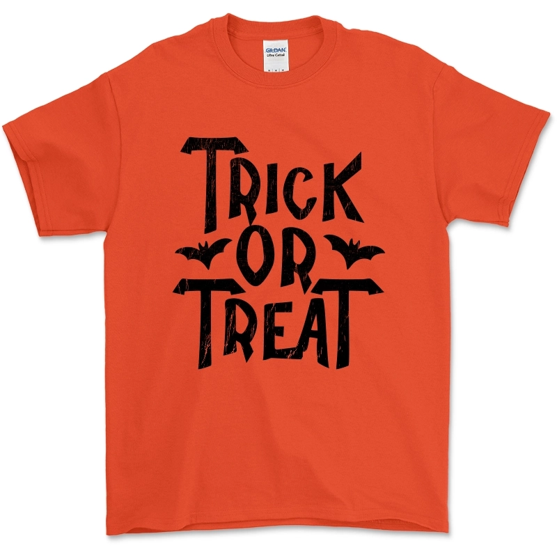 Trick or Treat T Shirt in Orange